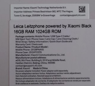 Leica Leitzphone 1TB Xiaomi Negro