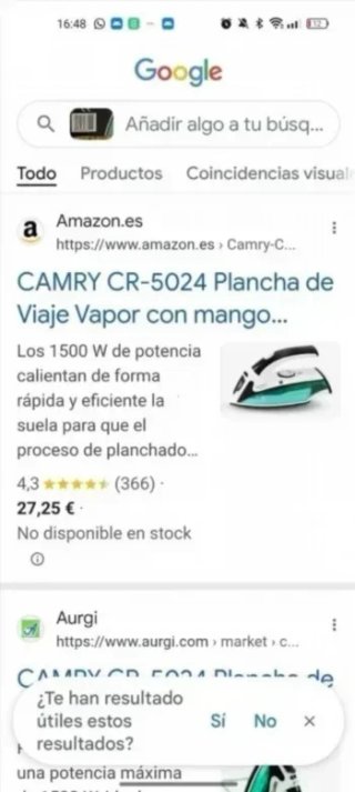 Plancha de viaje a Vapor