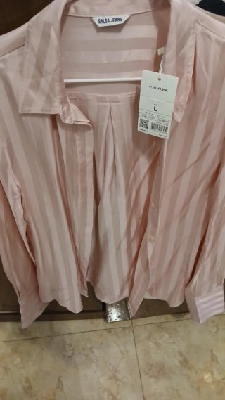 Camisa Salsa Jeans Rosa Talla L