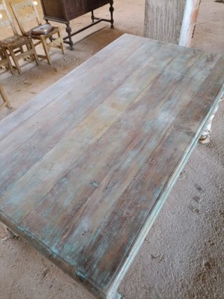 Mesa comedor madera y metal Becara