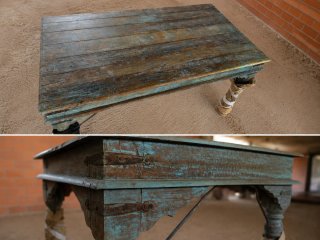 Mesa comedor madera y metal Becara