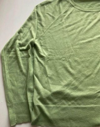 Suéter Zara Cuello Redondo Manga Raglán Talla L