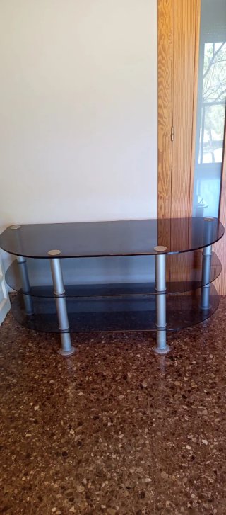Mueble TV cristal 120×50 56 alto