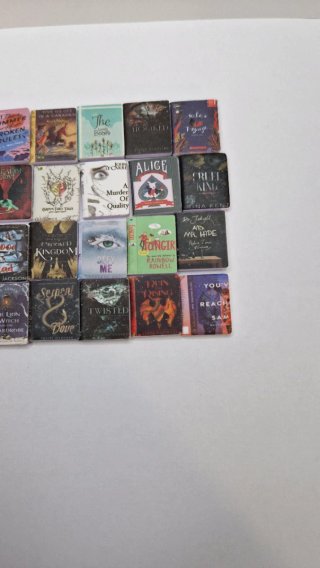 30 Mini-libri in scala 1:12 per case delle bambole