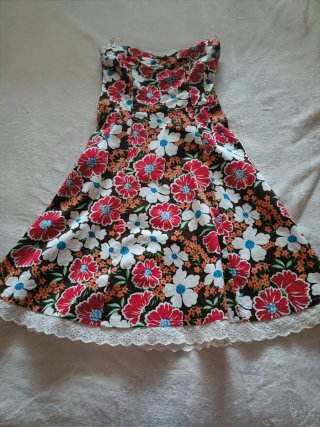 Vestido vintage floral T.34