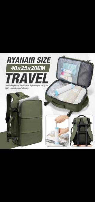 Mochila Viaje Ryanair 40x20x30cm. Nueva