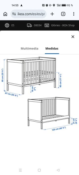 Cuna Ikea Blanca
