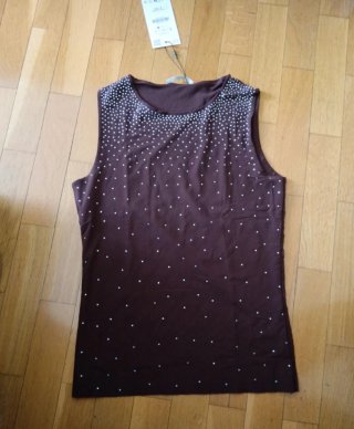 Top Zara con brillos Talla L