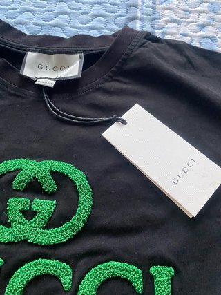 Camiseta Gucci XL Negra Vintage  a estrenar