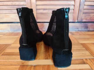 Botas de verano negras de malla