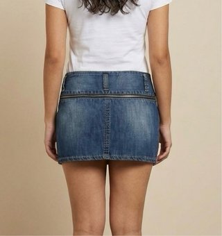Minigonna In Blu Jeans Taglia L Donna Vintage Y2K