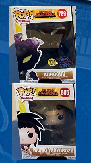 Funko Pop My Hero Academia Kurogiri 789 y Momo 605