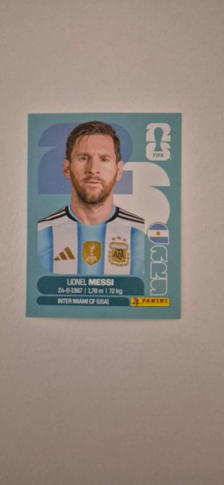 Cromo Messi Mundial 2026 FIFA Panini