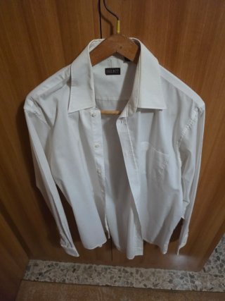 Camicia maniche lunghe Select bianca