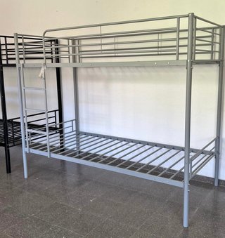 Litera 90x190 gris metálica