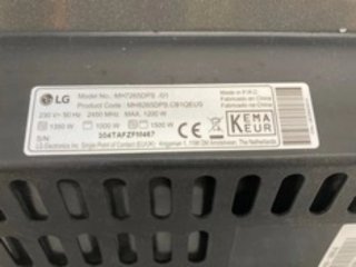 Horno Microondas LG MH7265DPS.BBKQEUS