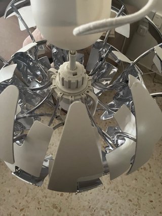Lámpara de techo moderna plateada