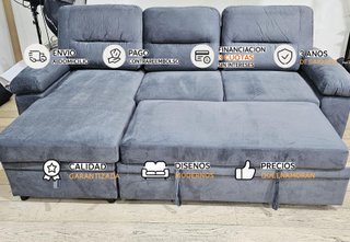 SOFA CAMA CHAISE LONGUE CON ARCON