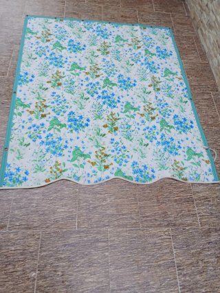 Tela para toldo con estampado floral