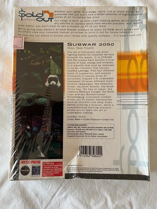 Subwar 2050 Micro ProSe PC CD-ROM Big Box