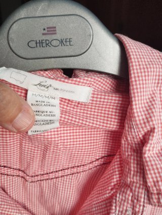 Camisa Levi's cuadros rojos