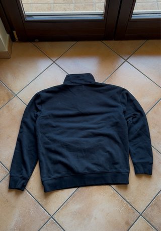 Obey Quarter Zip Fleece Vintage Y2K Navy Blue