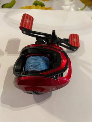 Mulinello da pesca Baitcasting Rosso