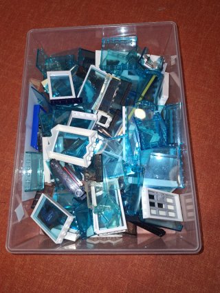 Lego Puertas y Ventanas Azules