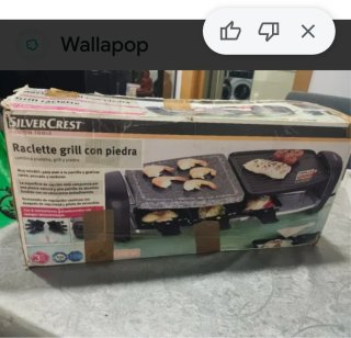 Raclette grill SilverCrest con piedra