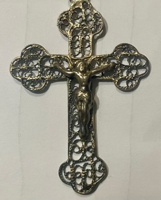 Rosario antiguo italiano, siglo XVIII crucifijo un