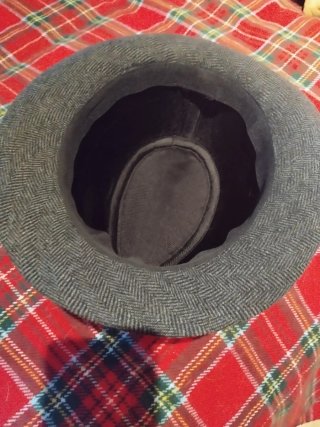 Sombrero grigio marmorizzato da uomo