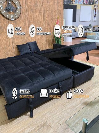 Oferta! Nuevo sofa cama matrimonial con arcón + 2 cojines