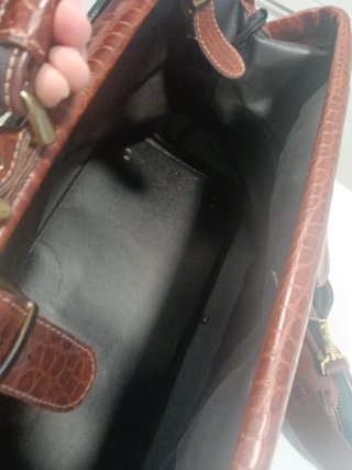 Bolsa de viaje vintage cuero y lona