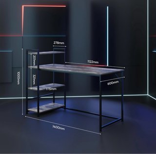 Mesa Gaming Estilo Industrial