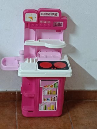 Cocinita de juguete portátil para niñas