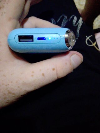 Cargador portátil TEMCO azul
