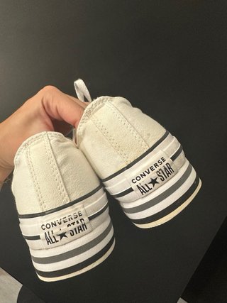 Converse plataforma beige/blanco
