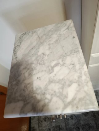 Mueble de baño mármol y madera
