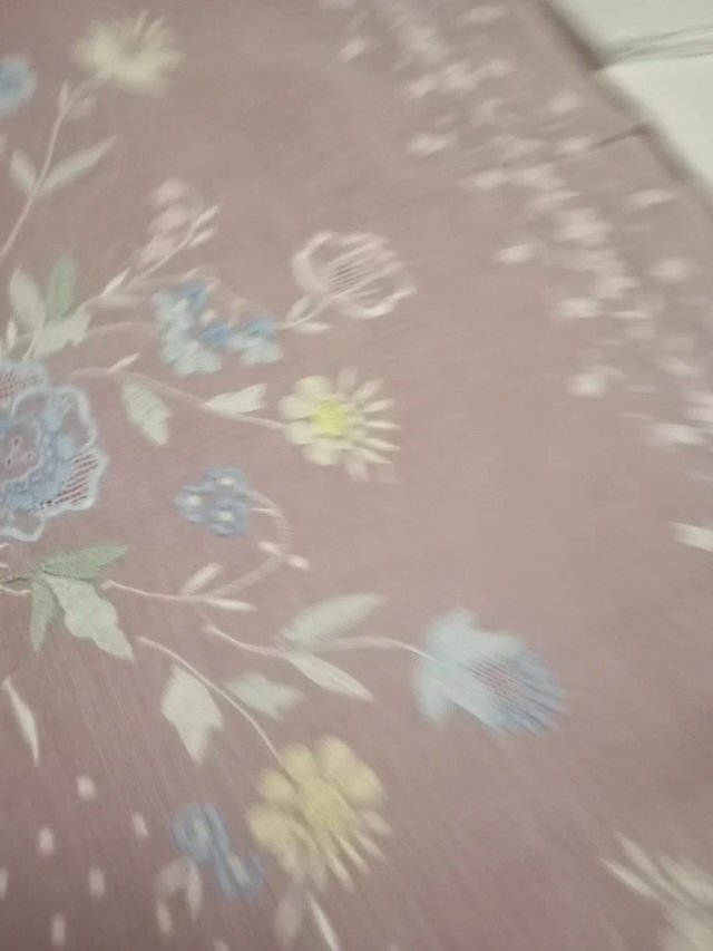Mantelería  de Organza Bordada Mano 3,50 x 1,70