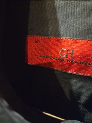 Camisa Carolina Herrera T 15 1/2 Negra