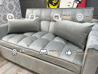 Oferta! Sofa cama 2 plazas - Gris