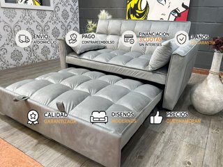 Oferta! Sofa cama 2 plazas - Gris