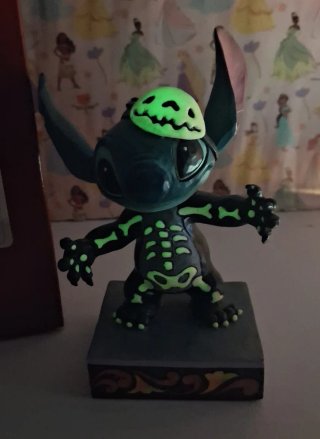 Stitch Halloween Jim Shore Esqueleto