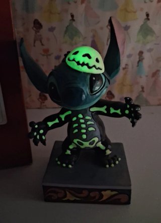Stitch Halloween Jim Shore Esqueleto
