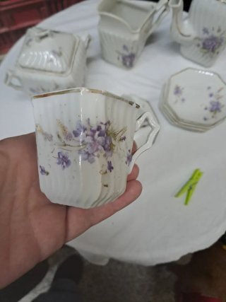 Juego de té de cerámica antiguo