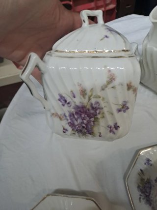 Juego de té de cerámica antiguo