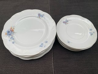 Rosenthal Juego 12 Platos Porcelana Vintage
