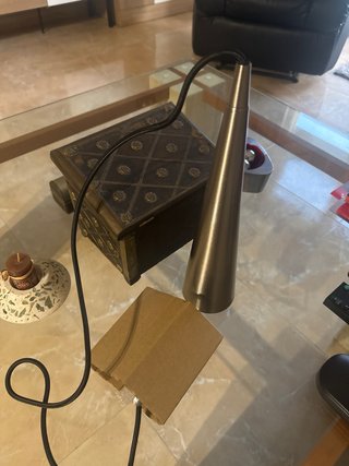 Lote de 6 lamparas de techo de aluminio cónicas