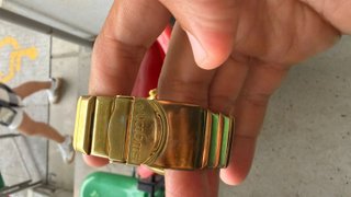 Relógio Swatch Cronógrafo Dourado