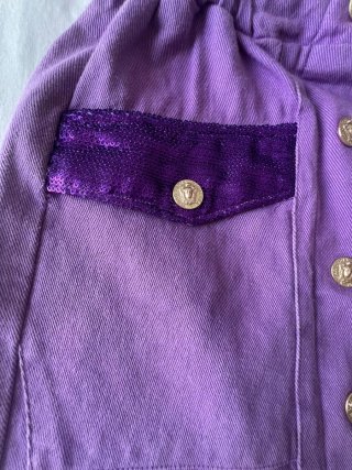 Falda Teria Yabar vaquera morada